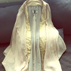 Full length sheer kimono style cover